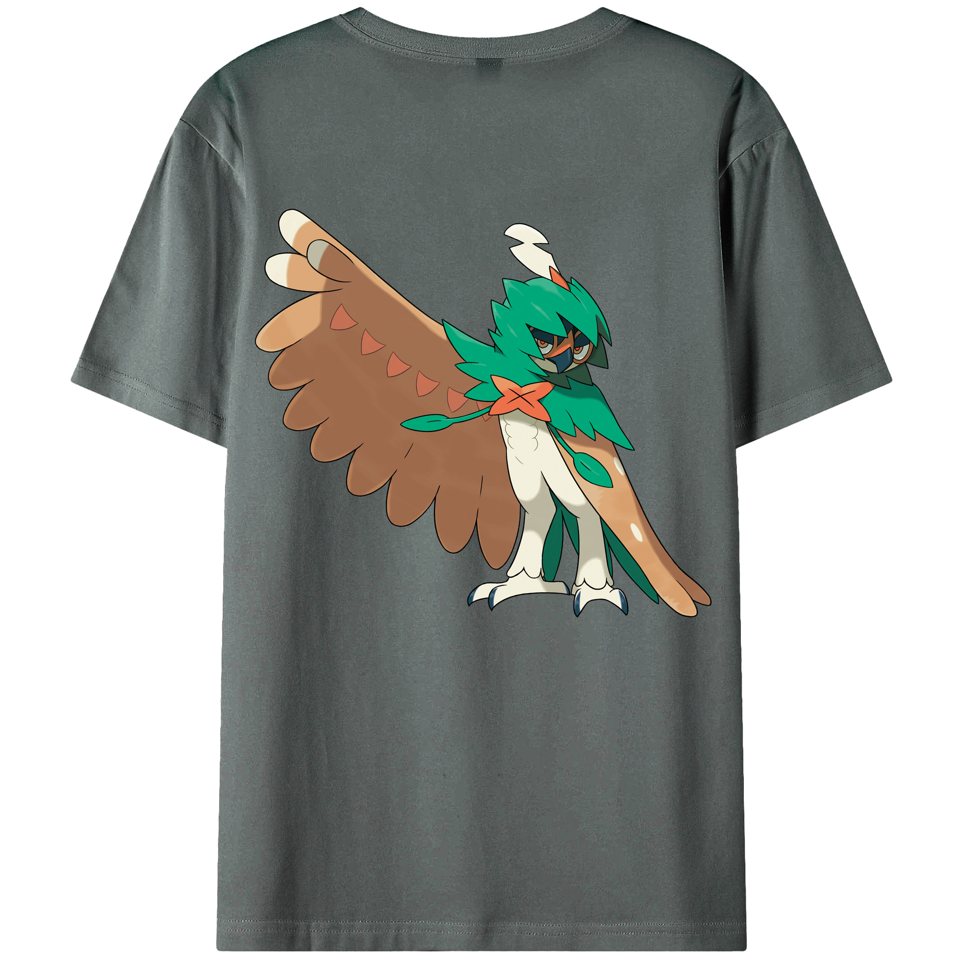 （画像用） ポケットモンスター Pokémon 綿100％ メンズ半袖Tシャツ（バックプリント） 通気性